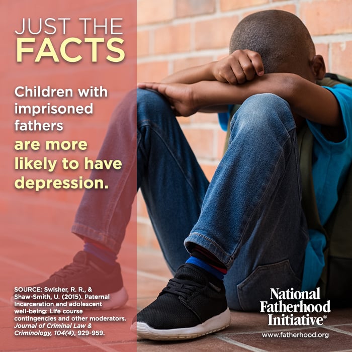 children of incarcerated fathers are more likely to be depressed