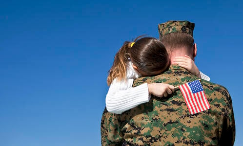 militarydad and daughter reunited