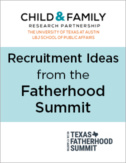 Recruitment ideas for fatherhood programs