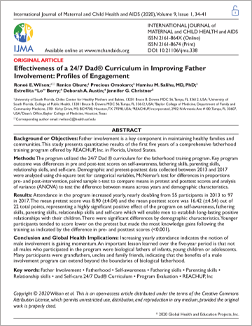 Effectiveness of a 24/7 Dad Curriculum in Improving Father Involvement: Profiles of Engagement