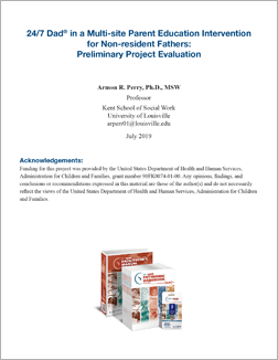 24/7 Dad in a Multi-site Parent Education Intervention for Non-resident Fathers: Preliminary Project Evaluation